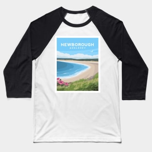 Newborough Beach, Anglesey North Wales Baseball T-Shirt